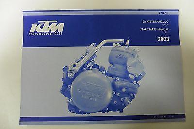 Ersatzteilkatalog Handbuch Buch Ersatzteil passt an Ktm Sx 250 3.208.86