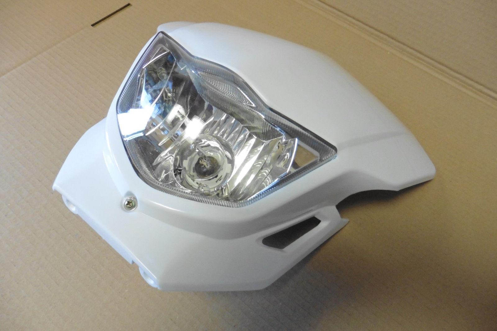 Lichtmaske Lampenmaske Verkleidung headlight passt an Ktm passt an Honda wei