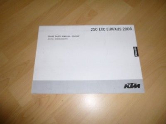 Ersatzteilkatalog Handbuch Motor book manual engine passt an Ktm Exc Eu Aus 250