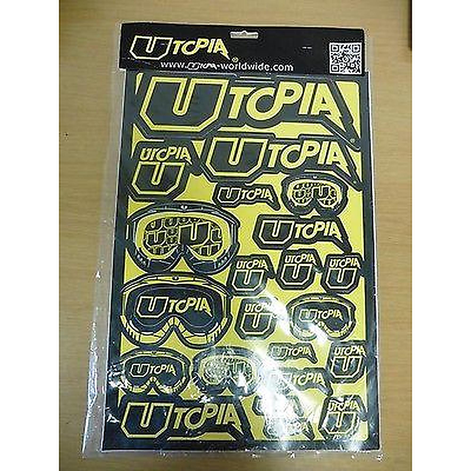 Aufkleber Dekor Sticker Emblem Utopia passt an Suzuki Rm Rmz sw-gelb