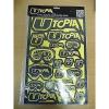 Aufkleber Dekor Sticker Emblem Utopia passt an Suzuki Rm Rmz sw-gelb