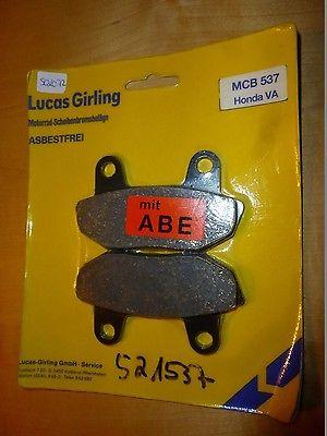 Bremsbelge Lucas Mcb-537 Bremsbacken brake pads passt an Honda Cb 450 N