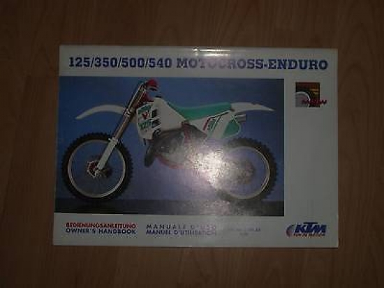 Motocross Enduro Fahrerhandbuch Bedienungsanleitung passt an Ktm 125 350 500 540