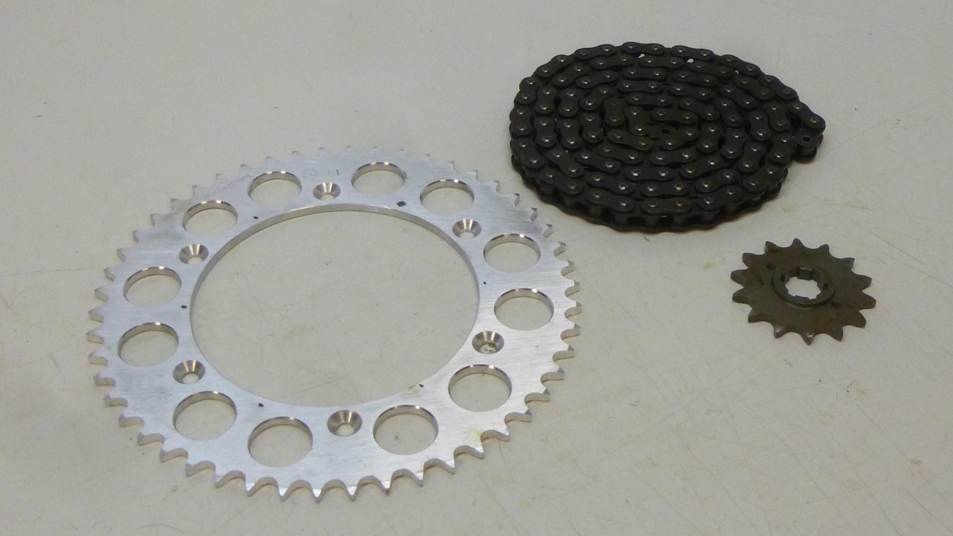 Kettensatz Renold Kettenrad Ritzel chain passt an Yamaha Tt 600 83-84