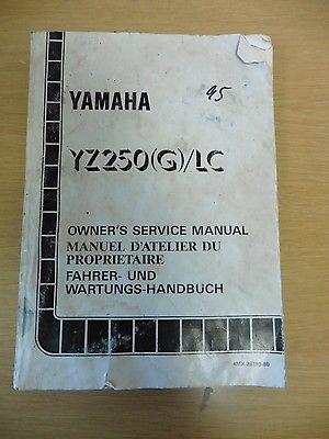 Werkstatthandbuch Reparaturanleitung book owners manual passt an Yamaha Yz 250