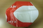 Sitzbezug Bezug für Sitzbank Sitz seat cover passt an Honda Mtx rot-weiß Sitzbezug Bezug für Sitzbank Sitz seat cover passt an Honda Mtx rot-weiß