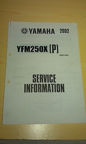 Handbuch Service-Information Elektroschaltplan passt an Yamaha Yfm 250 4XE3-SE2