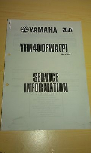Handbuch Service-Information Elektroschaltplan passt an Yamaha Yfm 400 5GH3-SE2