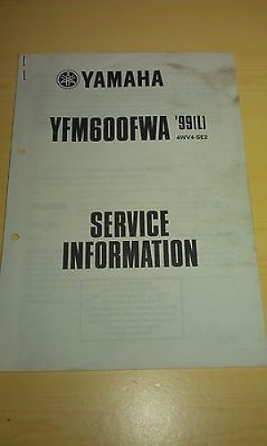 Handbuch Service-Information passt an Yamaha Yfm 600 Fwa 4WV4-SE2 
