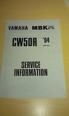 Handbuch Service-Information Elektroschaltplan passt an Yamaha Cw 50 R 4RD-SG1