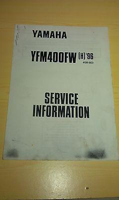 Handbuch Service-Information Elektroschaltplan passt an Yamaha Yfm 400 4GB-SE3
