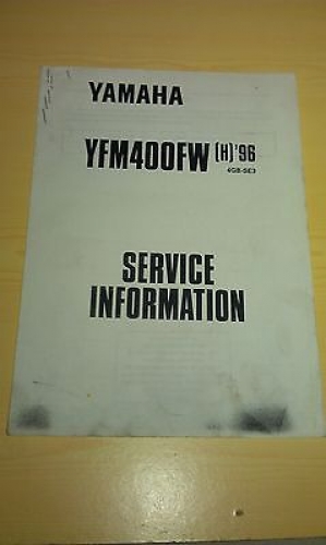 Handbuch Service-Information Elektroschaltplan passt an Yamaha Yfm 400 4GB-SE3