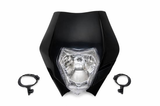 Lichtmaske Lampenmaske headlight passt an Ktm Exc 125 250 450 500 530 08-13 sw