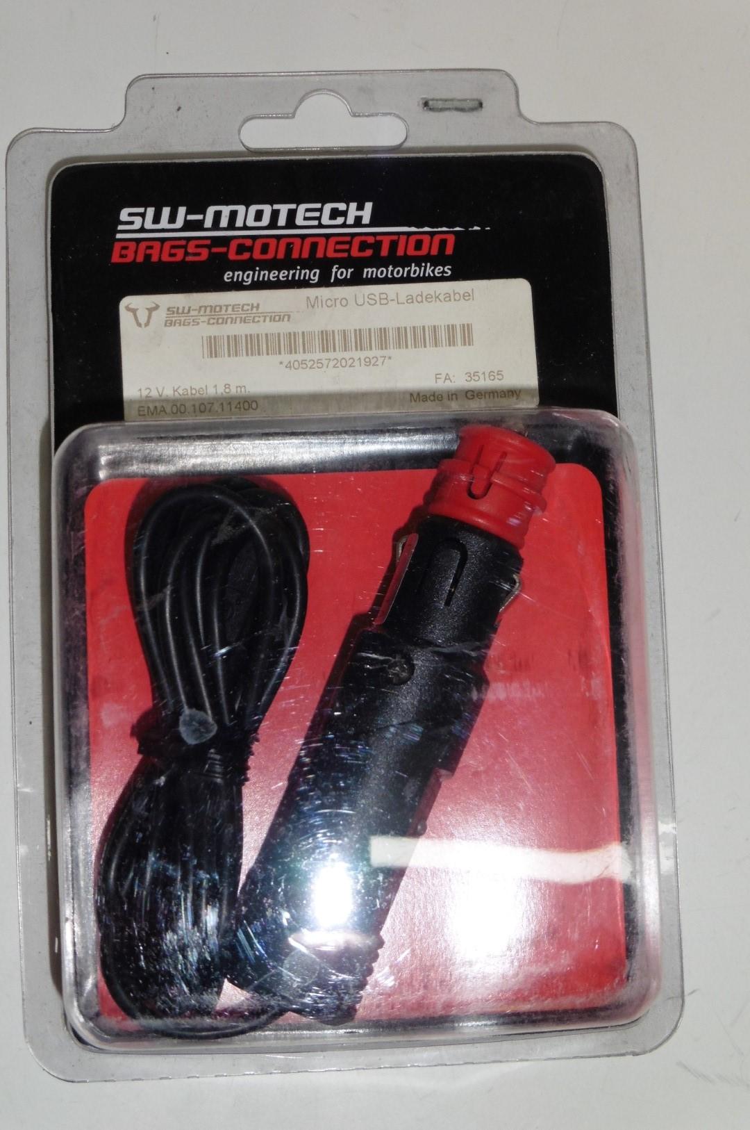 Zigarettenanznder 2000 Ma 12V Sw-Motech Kfz Ladekabel Mikro Usb charger cable