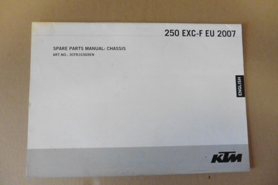 Ersatzteilkatalog Ersatzteil Handbuch manual book passt an Ktm Exc-F 250 2007 1