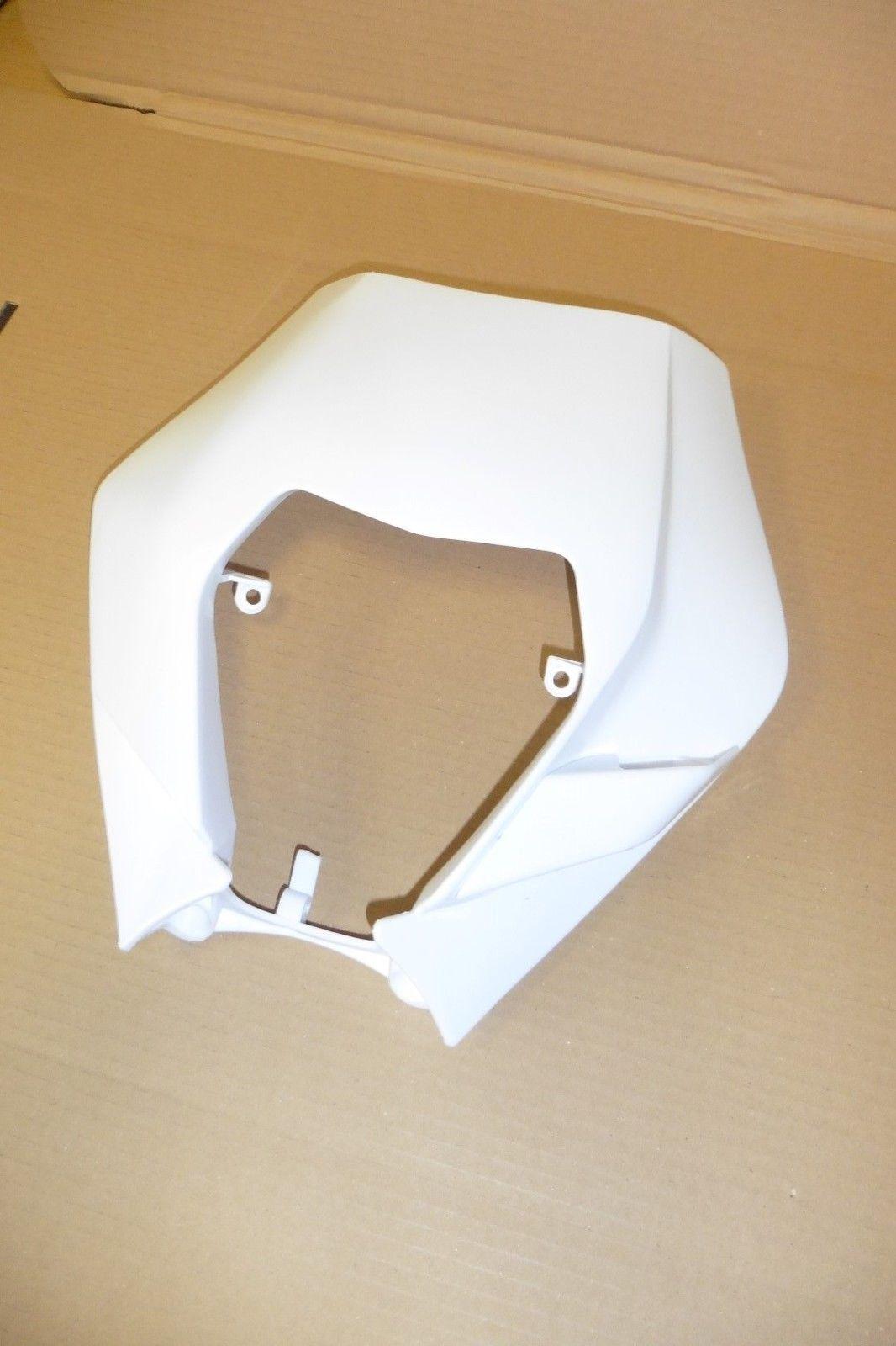 Lichtmaske Verkleidung Lampenmaske headlight passt an Ktm Exc 125 450 08-13 wei