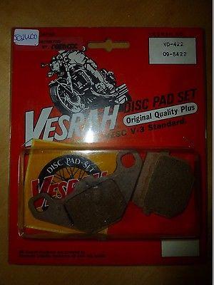 Bremsbelge Vesrah Vd-422 Bremsbacken brake pads passt an Kawasaki Kx 250 1982