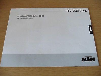 Ersatzteilkatalog Ersatzteil Handbuch Motor book passt an Ktm Exc Smr 450