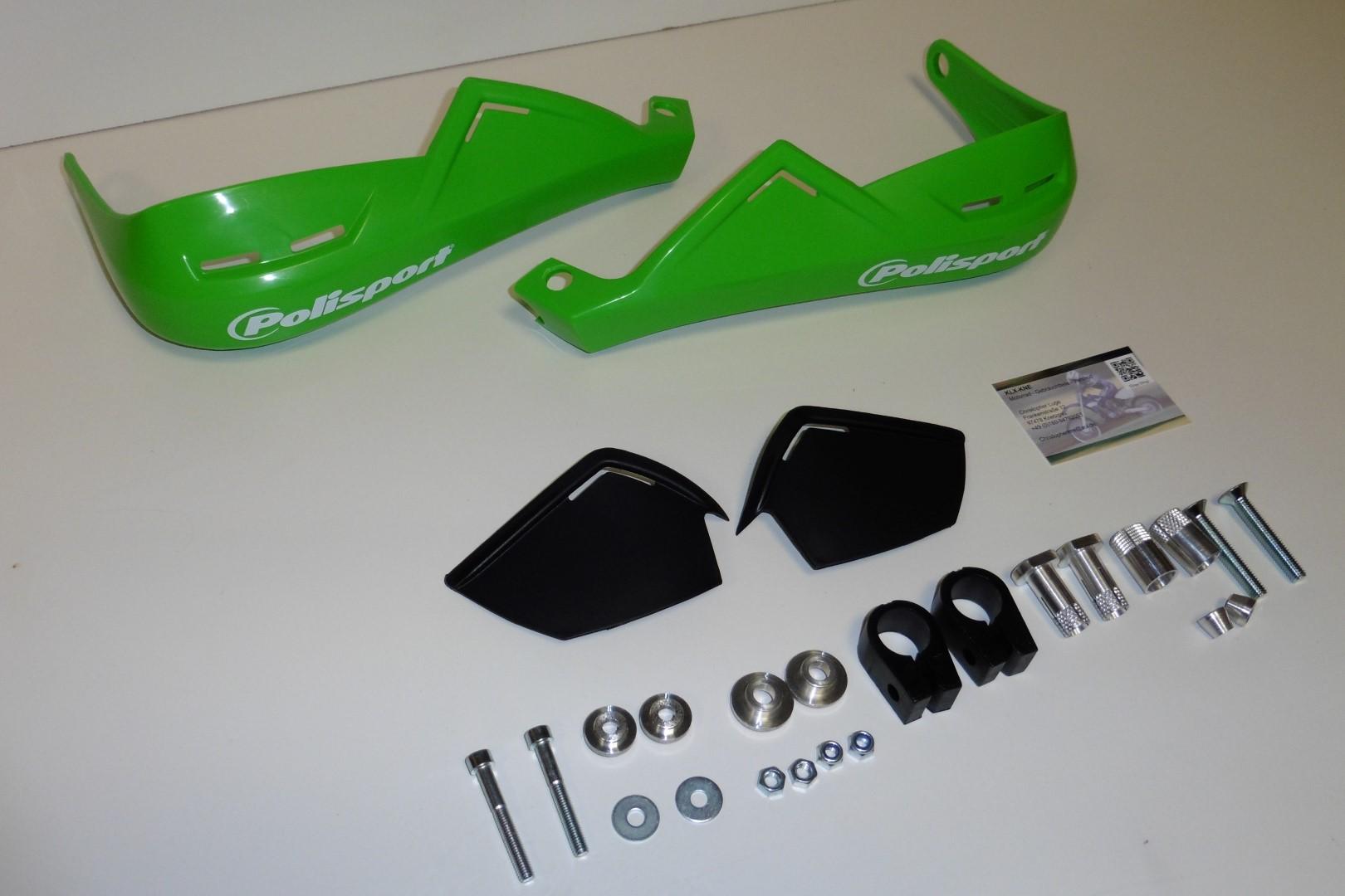 Handprotektoren Integral Evolution Handschutz handguards passt an Kawasaki grn