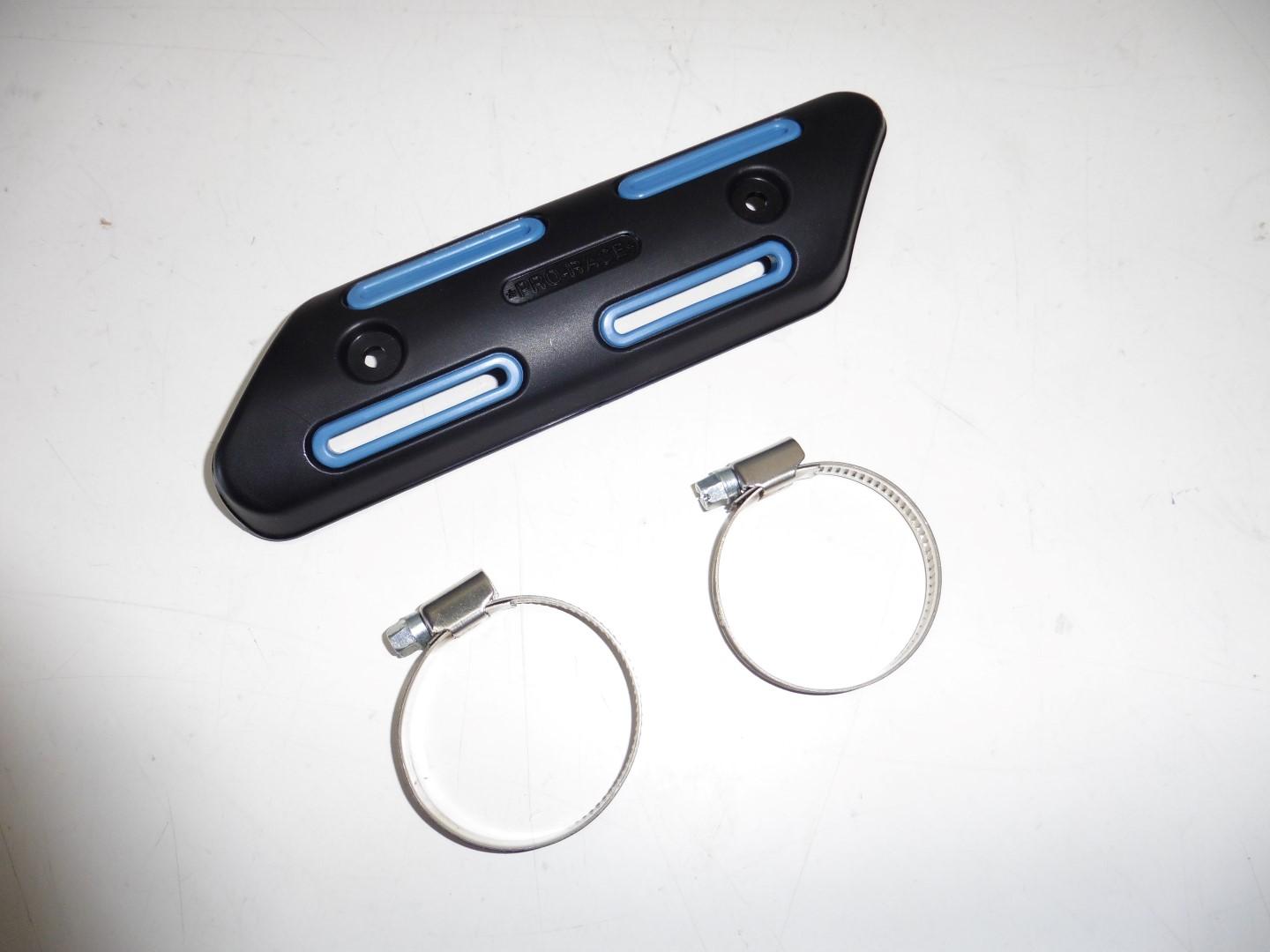 Krmmerschutz Hitzeschutz Protektor exhaust cover passt an Yamaha Wrf 450 sw-bl
