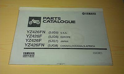 Ersatzteilkatalog Handbuch parts catalogue passt an Yamaha Yz426f Fn 215JG-100E1