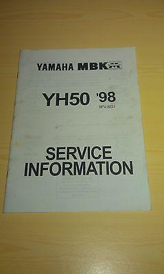 Service-Information Handbuch Motordaten Elektroschaltplan passt an Yamaha Yh 50 