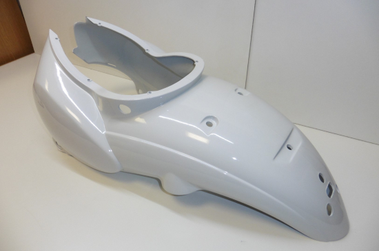 Heckverkleidung Abdeckung cover passt an Aprilia Scarabeo Pc 50 2 T 06-09 wei