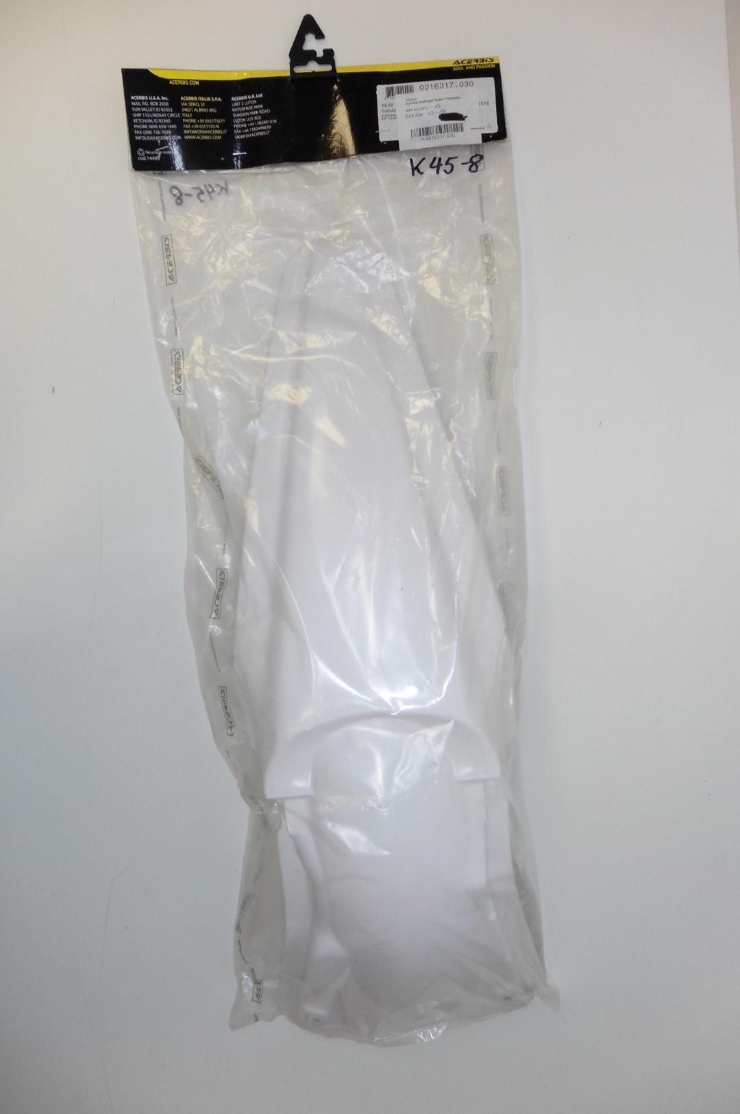 Schutzblech Kotflgel rear fender passt an Kawasaki Kxf 250 12-15 450 13-16 wei