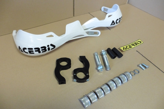 Handprotektoren Rally Pro Anbauteile Handschutz Protektoren handguards wei