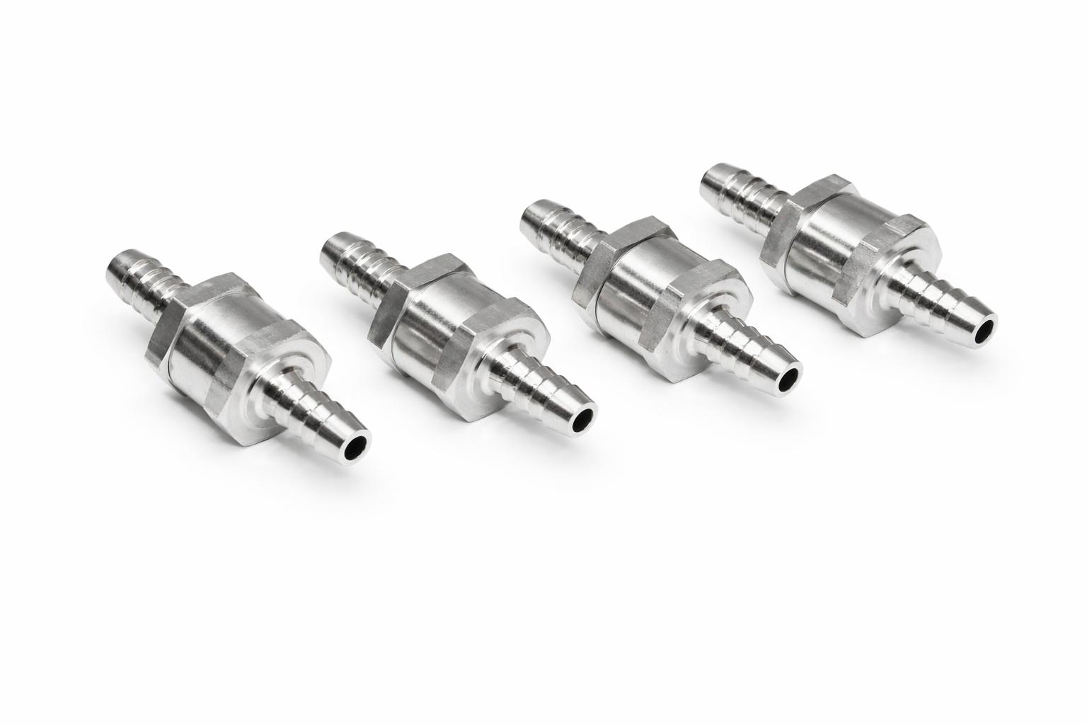 R�ckschlagventile 4 St�ck � 8 mm  fuel check valve Diesel Kraftstoff Benzin