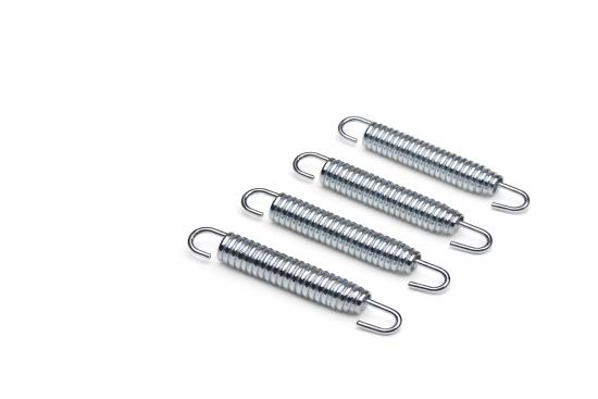4x Auspufffedern Kr�mmerfedern 80 mm exhaust spring Sumo Motorrad Moped Auto