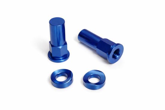 Mutter M8 f�r Reifenhalter nut tire holders Motorrad Enduro passt an Yamaha blau