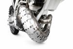 Kr�mmerschutz 2-Takt Aluminium Hitzeschutz Protektor exhaust Enduro silber