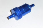 Benzinfilter Aluminium Kraftstofffilter Mofa Moped Roller Auto Traktor Quad blau