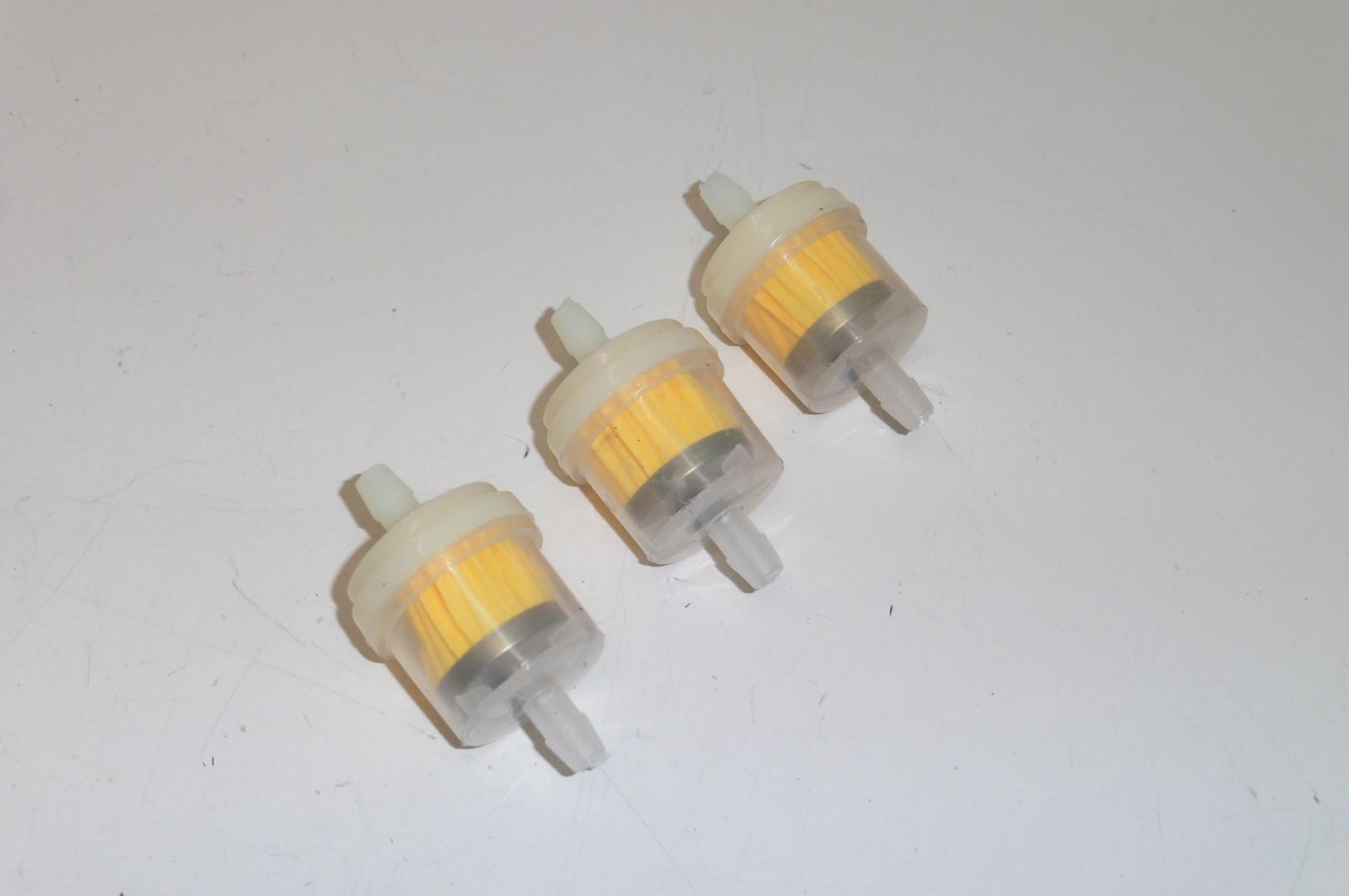 3x Benzinfilter 6 mm Kraftstofffilter Vorfilter Mofa Moped Roller Auto Traktor 