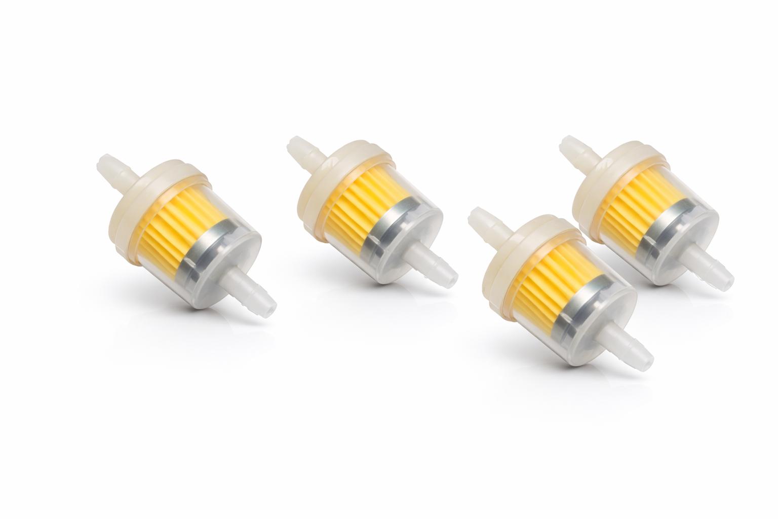 4x Benzinfilter 6 mm Kraftstofffilter Vorfilter Mofa Moped Roller Auto Traktor 