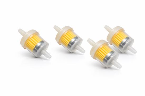 4x Benzinfilter 6 mm Kraftstofffilter Vorfilter Mofa Moped Roller Auto Traktor 