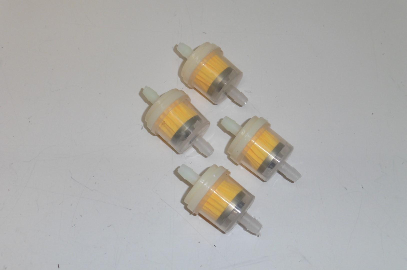 4x Benzinfilter 6 mm Kraftstofffilter Vorfilter Mofa Moped Roller Auto Traktor 