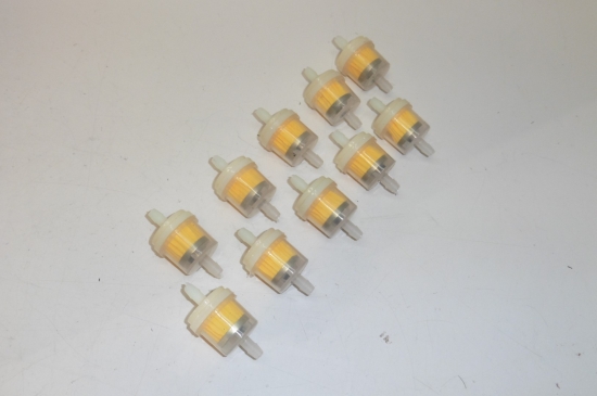10x Benzinfilter 6 mm Kraftstofffilter Vorfilter Mofa Moped Roller Auto Traktor 