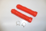 Faltenbalg 195 mm Gabelschutz Federgabel Gabelrohr boot fork Moped Motorrad rot Faltenbalg 195 mm Gabelschutz Federgabel Gabelrohr boot fork Moped Motorrad rot
