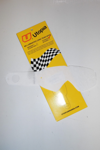 Abreivisier Utopia Dirty 14x Visierfolie rearoff tear offs