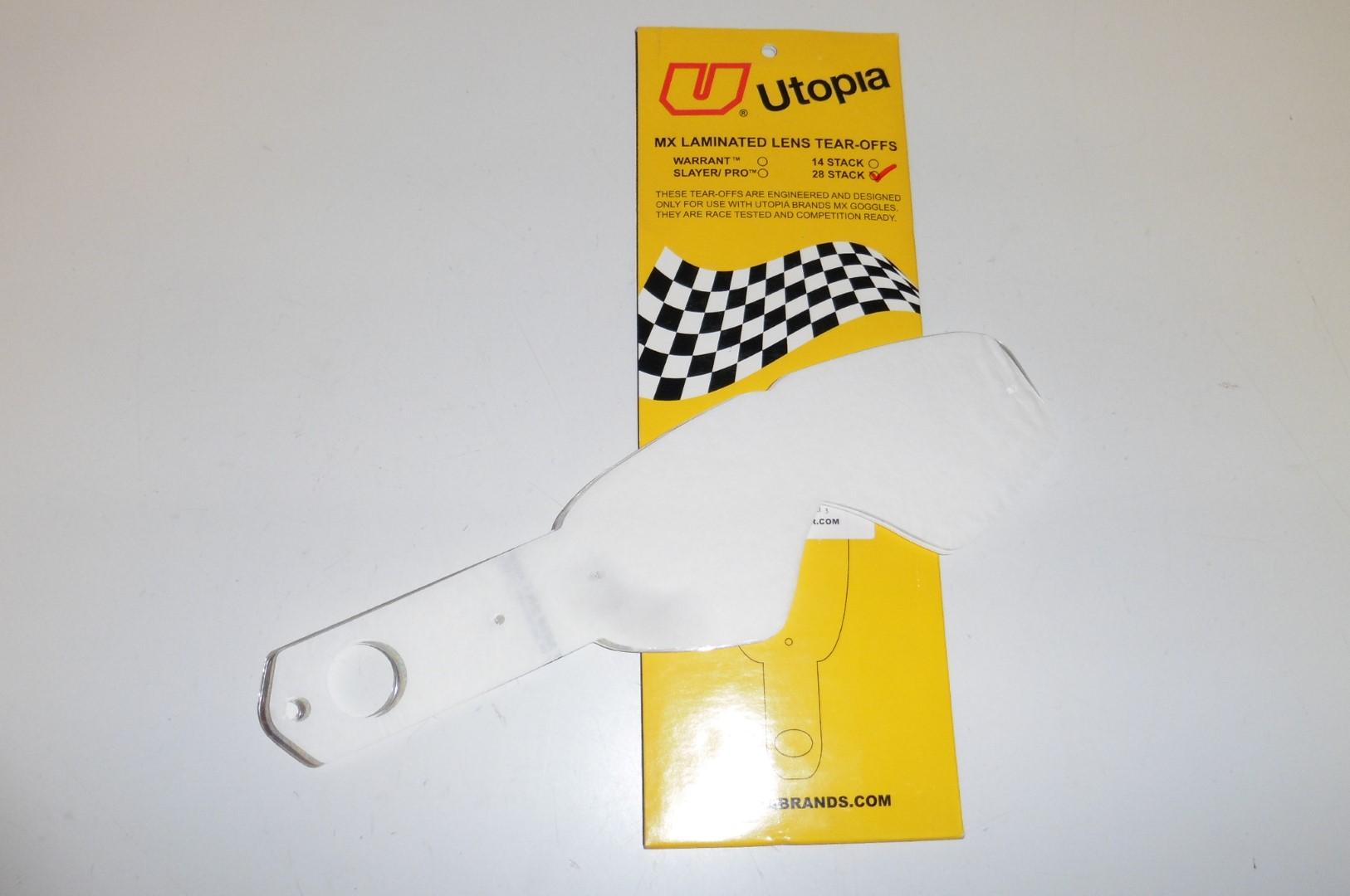 Abreivisier Utopia Dirty 28x Visierfolie Tearoffs tear offs