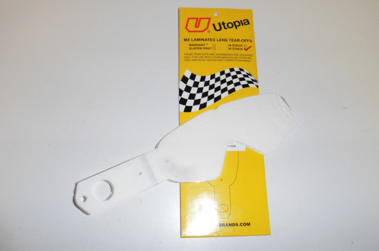 Abreivisier Utopia Dirty 28x Visierfolie rearoff tear offs