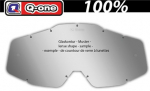 Brillenglas 100 % Prozent Ersatzglas Ersatzvisier Erwachsene Motocross Mx silber