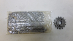 Kette 108 Glieder und Ritzel 15 Zähne chain pinion für Kawasaki Klr 600 Kette 108 Glieder und Ritzel 15 Zähne chain pinion für Kawasaki Klr 600