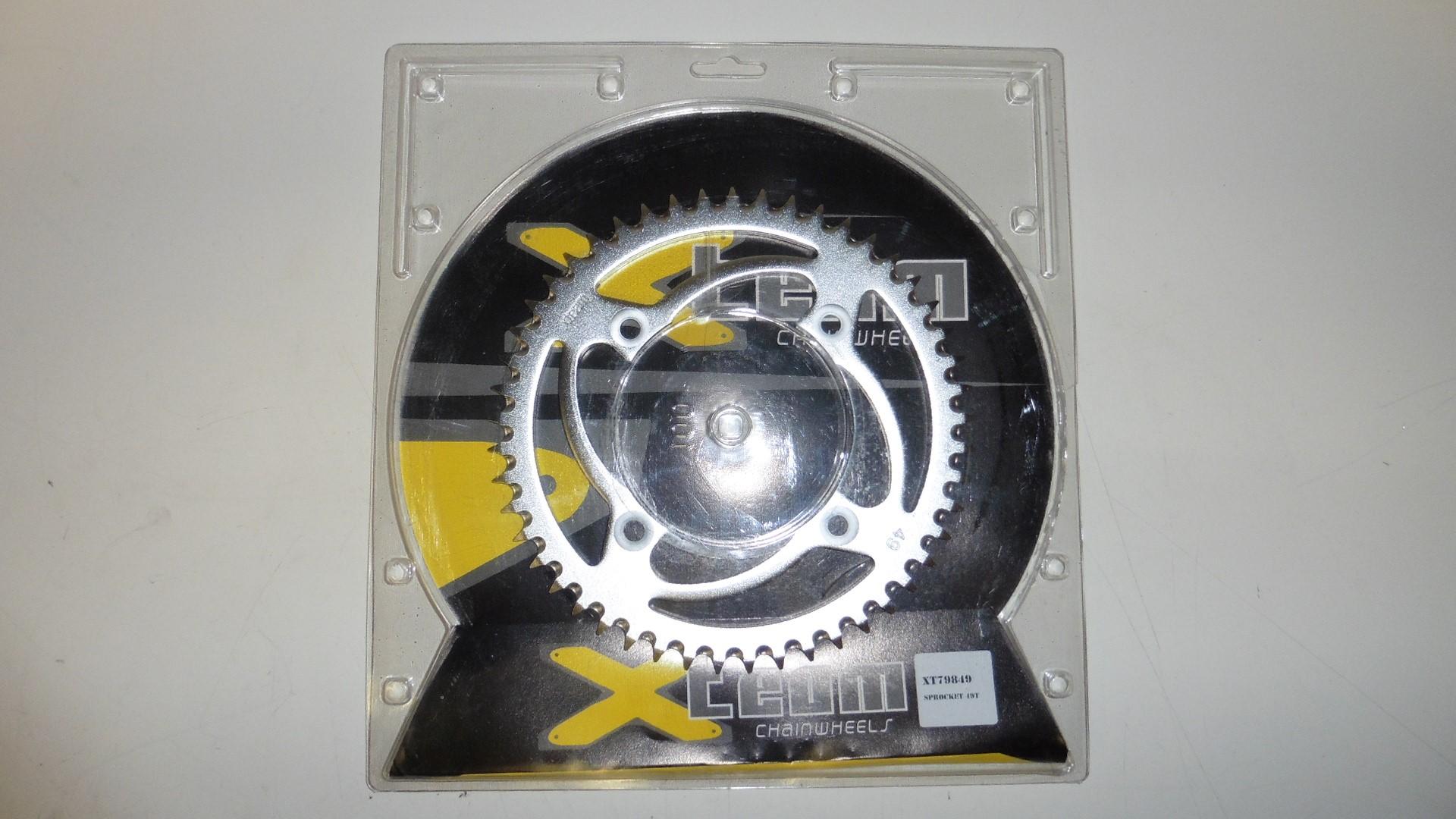Kettenrad 49 Zhne sprocket passt an Yamaha Yz 80 93-01 Yz 85 02-15 silber