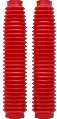 Faltenbalg 41x350 Gabelschutz Federgabel Gabelrohr boot fork Enduro Motorrad rot