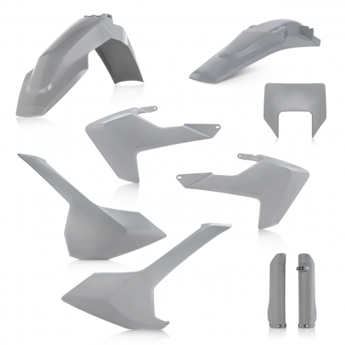 Verkleidungssatz Plastiksatz plastic kit passt an Husqvarna Te Fe 250 17-19 grau