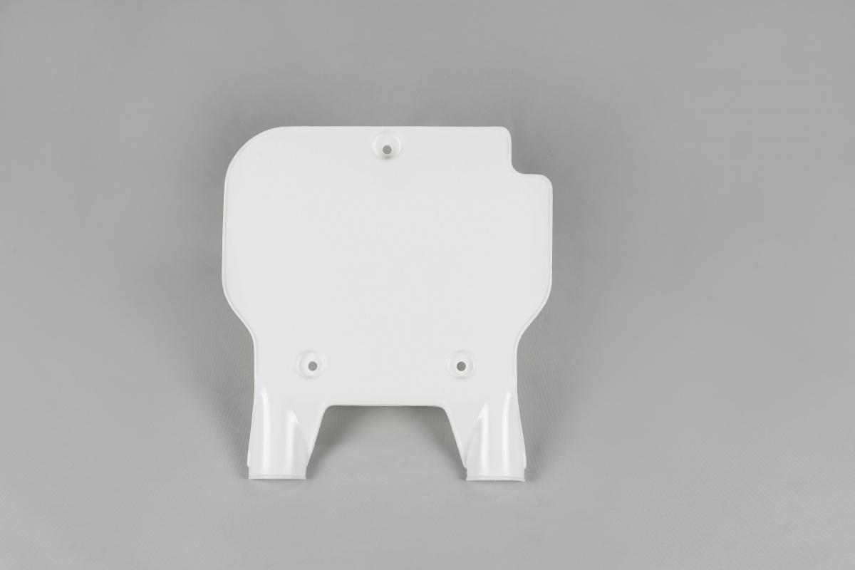 Startnummerntafel Verkleidung number plate passt an Kawasaki Kx 80 91-97 wei