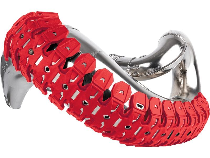 Krmmerschutz Armadillo Hitzeschutz Protektor muffler exhaust Enduro 2-Takt rot